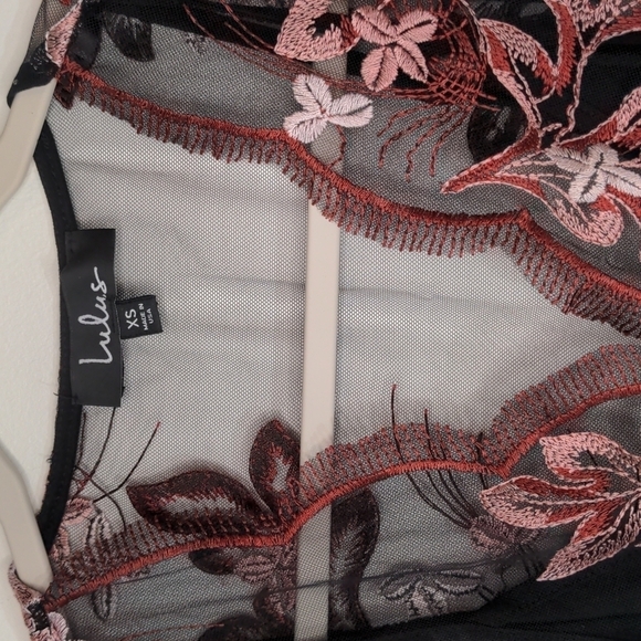 LULUS Work The Bloom Embroidered Maxi Dress xs - Picture 3 of 7